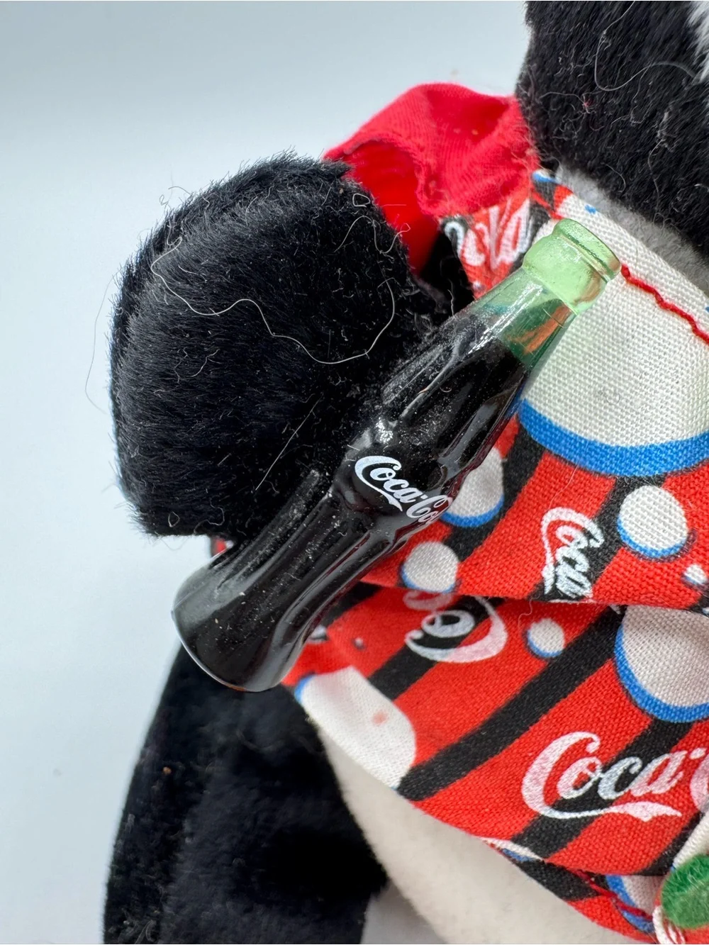 1999 Coca Cola Penguin Beanie Doll with Coke Bottle and mini Coke Bottle